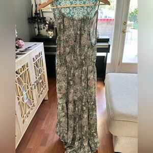 Joie tiered dainty floral maxi dress. Fairycore, festival, soft-girl, enchanted